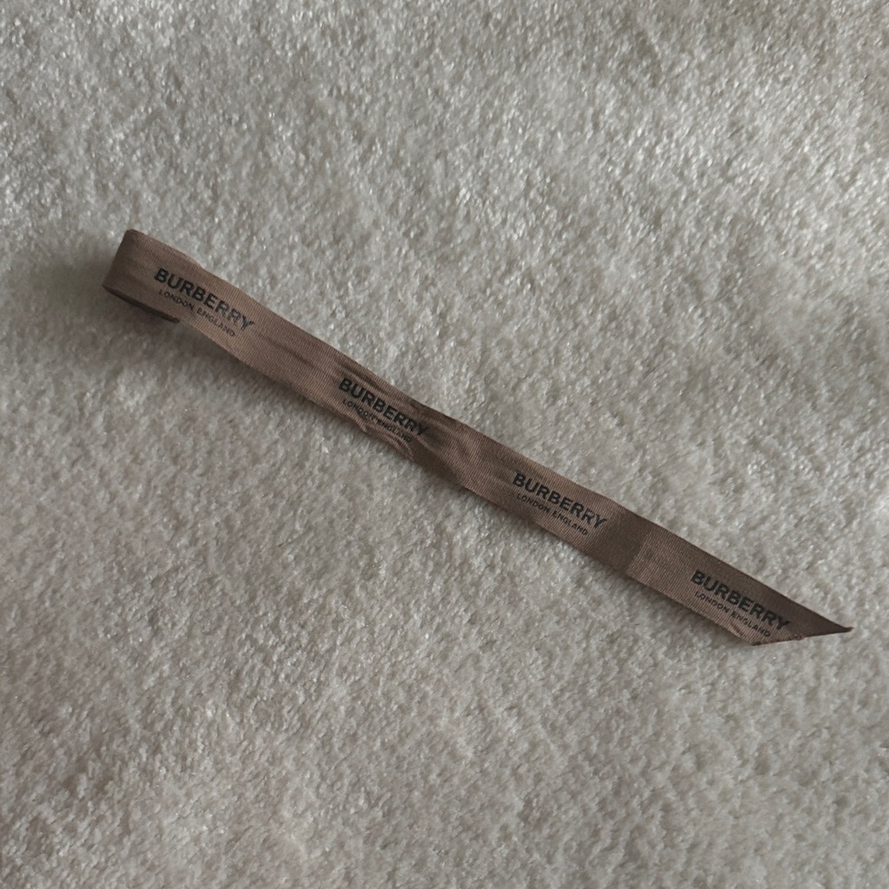 Small Brown Burberry Ribbon